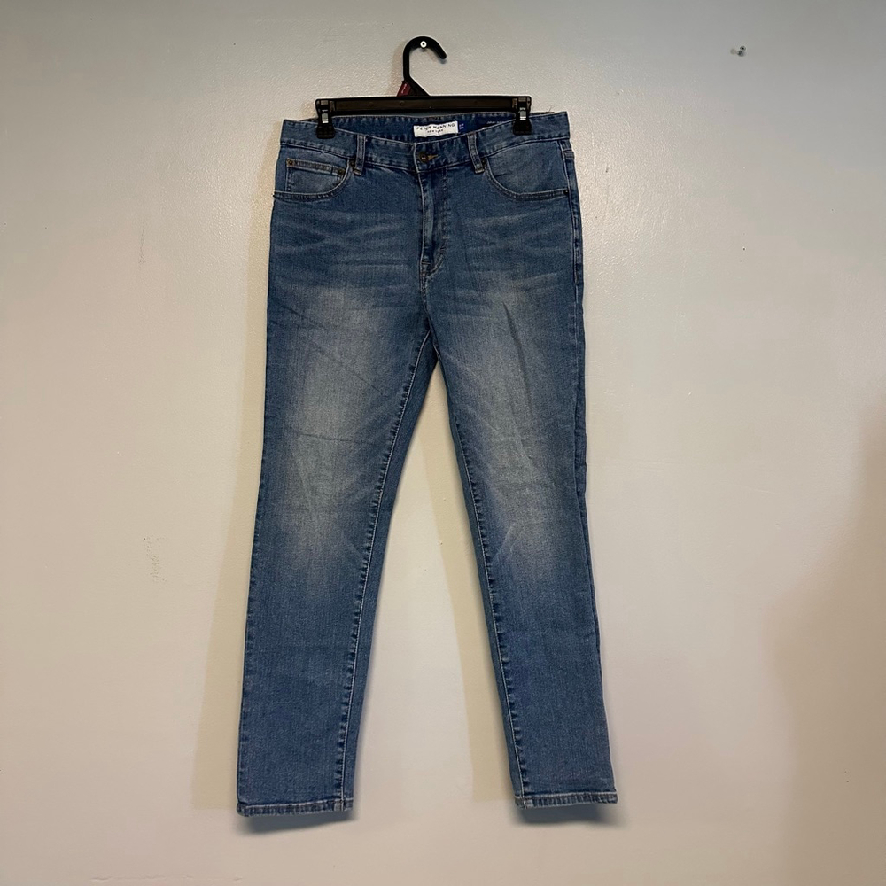 Mens Peter Manning Skinny Blue Jeans size 31x28 medium wash denim